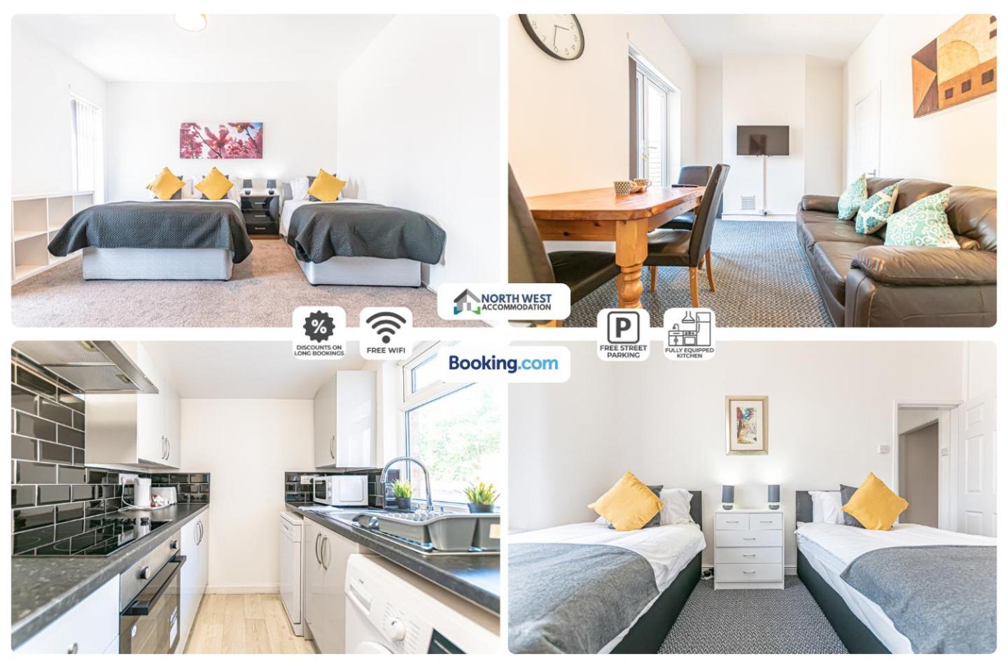 Modern 3Br House In Ince Ideal For Contractors & Long Stays วีแกน ภายนอก รูปภาพ